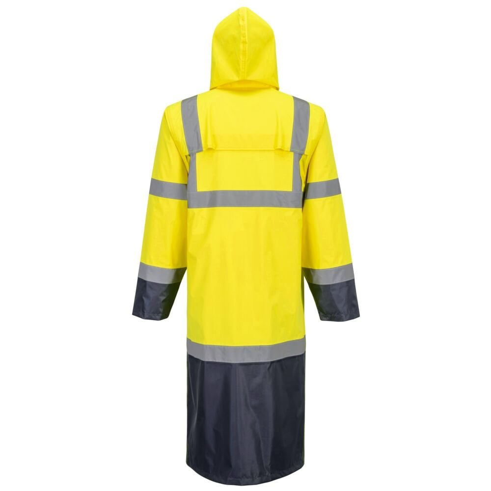 H446 Hi-Vis Contrast Raincoat 122cm