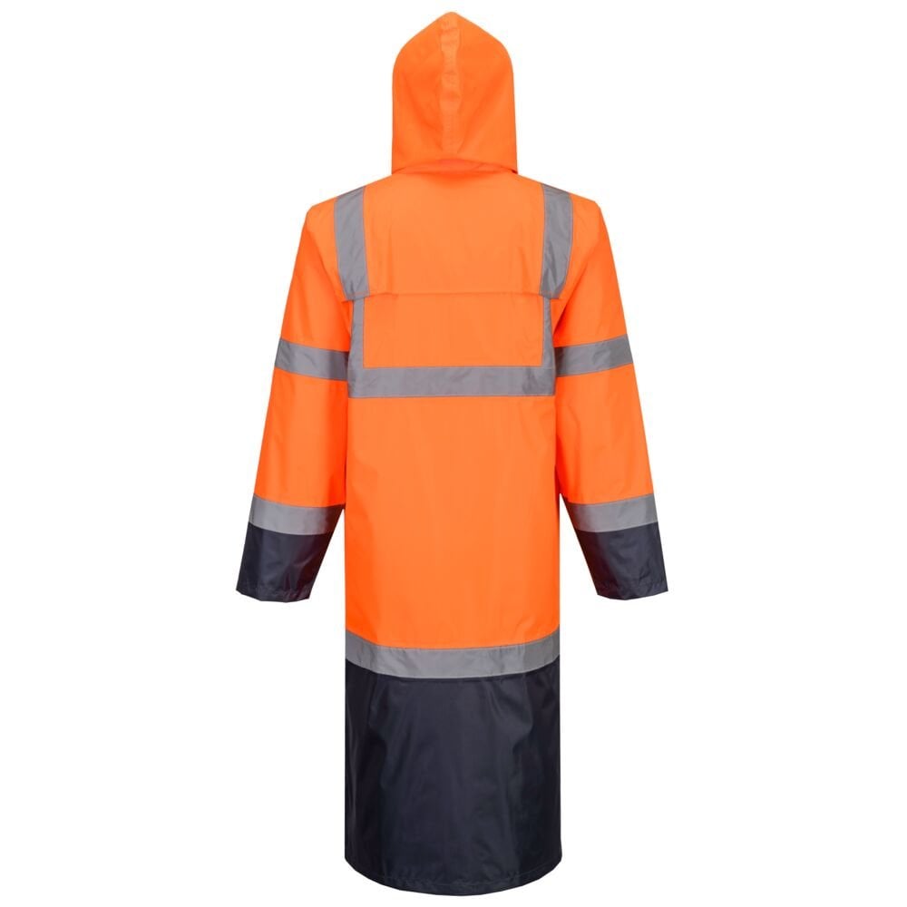 H446 Hi-Vis Contrast Raincoat 122cm