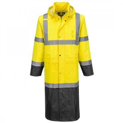 H446 Hi-Vis Contrast Raincoat 122cm