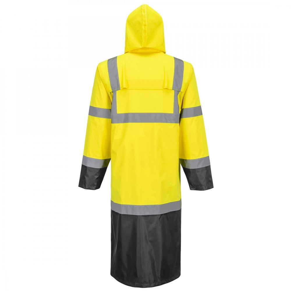 H446 Hi-Vis Contrast Raincoat 122cm