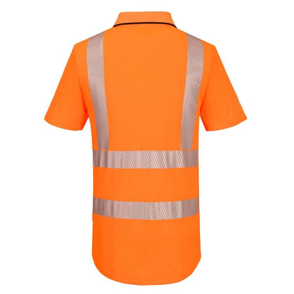 KX302 KX3 Sport Hi-Vis Zip Polo Shirt S/S