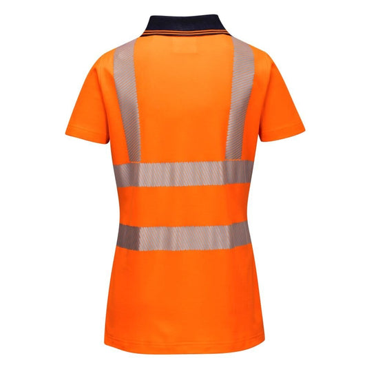 LW72 Hi-Vis Women's Cotton Comfort Pro Polo Shirt S/S