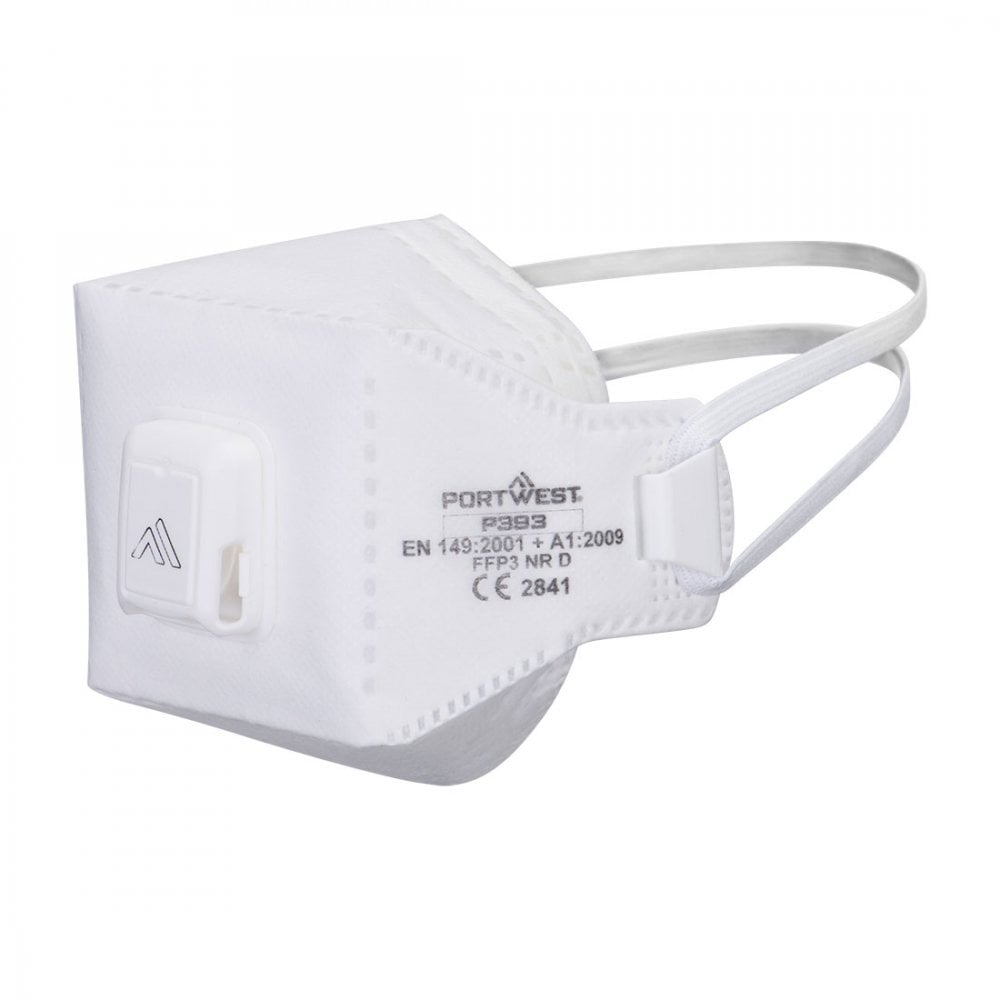 P393 EAGLE PRO FFP3 Valved Dolomite Fold Flat Respirator (Pk10)
