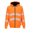 PW321 PW321 Hi-Vis Zipped Winter Hoodie