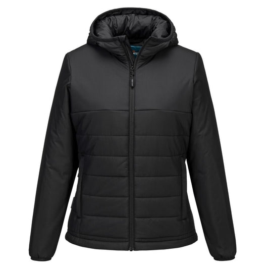 S613 Professional Women's Hooded Insulated Baffle Jacket