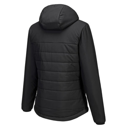 S613 Professional Women's Hooded Insulated Baffle Jacket