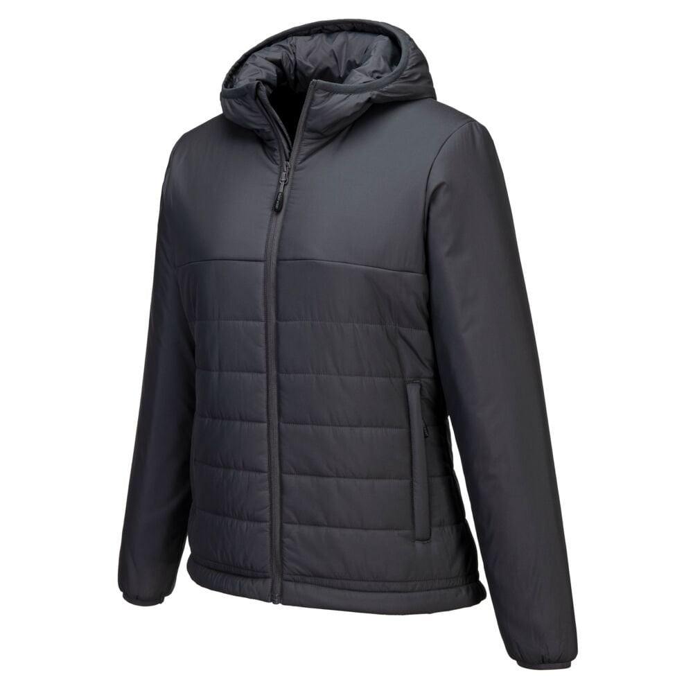 S613 Professional Women's Hooded Insulated Baffle Jacket
