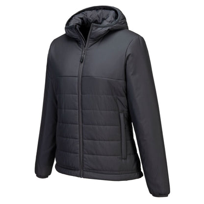 S613 Professional Women's Hooded Insulated Baffle Jacket