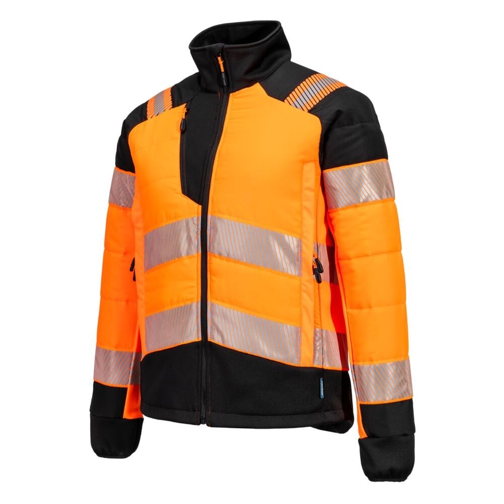 T171 PW3 Hi-Vis Women's Hybrid Baffle Jacket