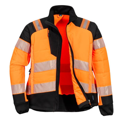T171 PW3 Hi-Vis Women's Hybrid Baffle Jacket