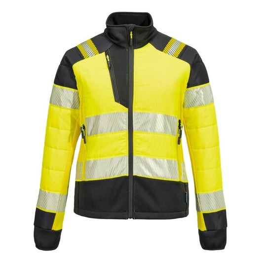 T171 PW3 Hi-Vis Women's Hybrid Baffle Jacket