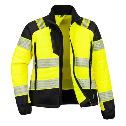 T171 PW3 Hi-Vis Women's Hybrid Baffle Jacket